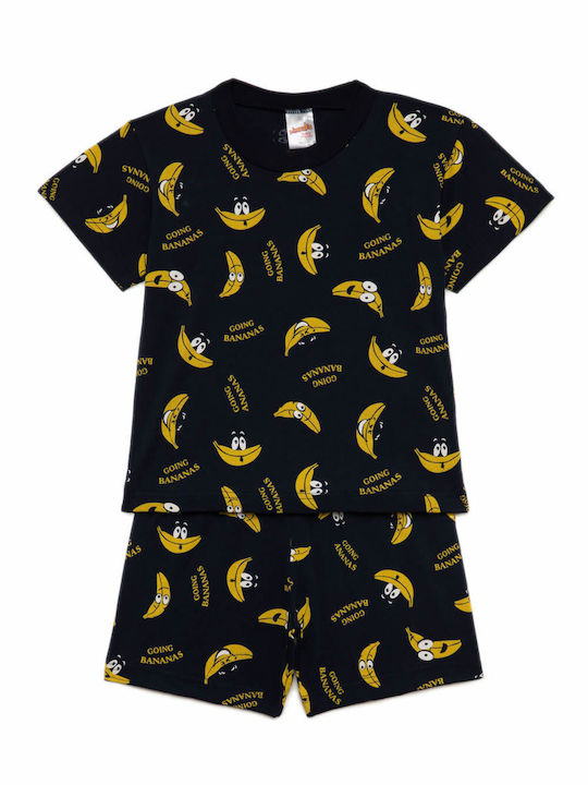 Minerva Παιδική Πιτζάμα Καλοκαιρινή Marin-yellow GOING BANANAS