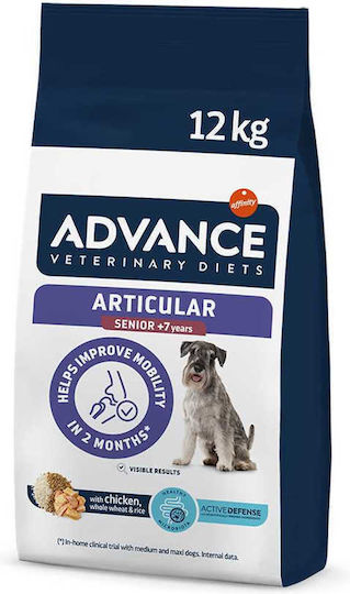 Advance 12kg Trockenfutter Diät für ältere Hunde mit Huhn, Reis, Geflügel, Schweinefleisch, Fisch und Lachs