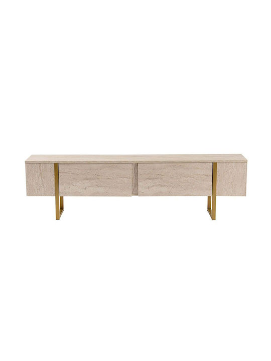 Stand TV Serenity Travertine Bej-Auriu L180xA29...