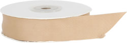 Stoff Baumwollband 2,5cm 20m A32452b Gold