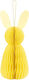 Bunny Honeycomb Decoration Yellow 30cm
