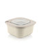 Viosarp Lunchbox Kunststoff Beige Geeignet für die Mikrowelle 1100ml 1Stück