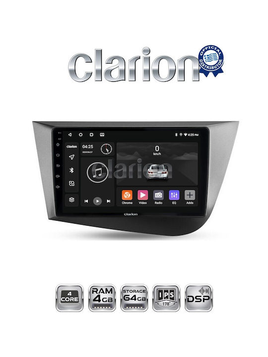 Clarion Ηχοσύστημα Αυτοκινήτου για Seat Leon 2005>2012 (Bluetooth/USB/WiFi/GPS/Apple-Carplay/Android-Auto)