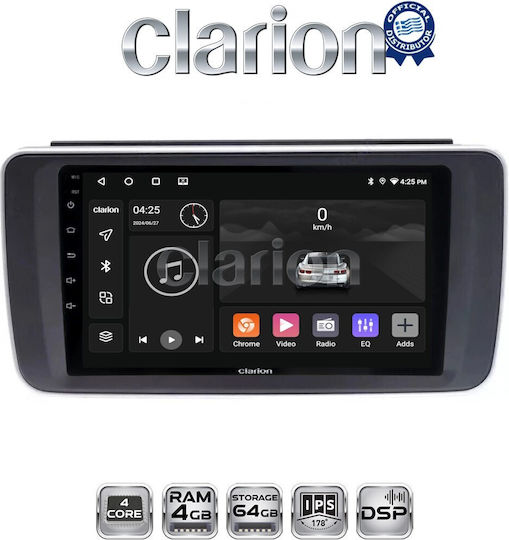 Clarion Sistem Audio Auto pentru Nissan Foaie 2018 (Bluetooth/USB/WiFi/GPS/Apple-Carplay/Android-Auto)