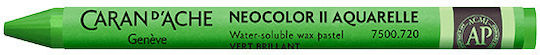 Caran D'ache Wax Crayons Watercolor Neocolor II Bright Green 10 Pieces Product Sold Individually
