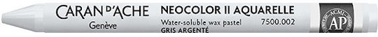 Caran D'ache Κραιγιον Κερινο Ακουαρελας Neocolor Ii Silver Grey 10 Τεμαχια Προιόν Πωλείται Μεμονωμένα Τεμάχια Του Ενός
