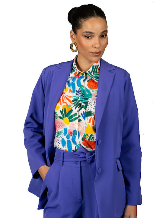 Chaton Damen Blazer Purple