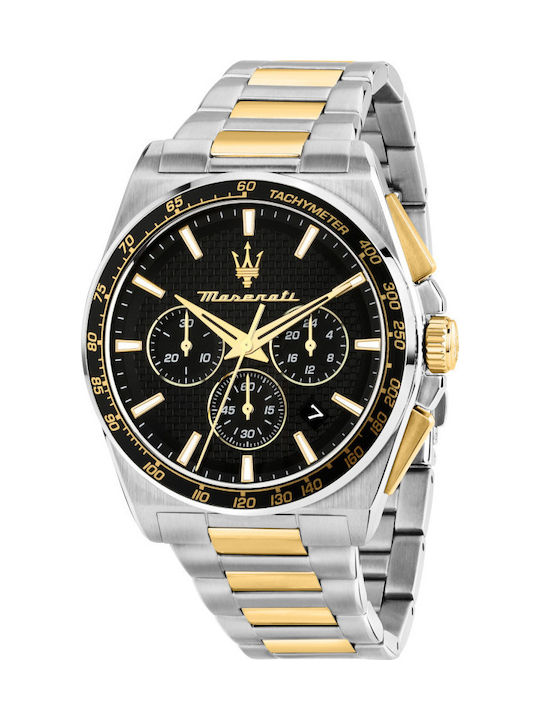 Maserati Ανδρικό Ρολόι 43mm Χρονογράφος Μπαταρί...
