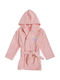 Nef-Nef Homeware Hooded Baby Bathrobe Wings Of Joy Pink