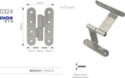 Mittleres Edelstahl 316 Scharnier Zogometal 032...