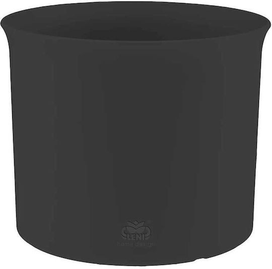 Leni Design Γλάστρα Πλαστική Γκρι 24.5x24.5εκ.
