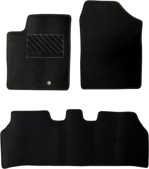 Luxury Quality Carpet Mats Black Compatible Hyundai Inster 3pcs