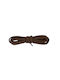 Bergal Trekking Laces Light Brown Black 120cm Στρογγυλα Χοντρα Ορειβατικα Κορδονια Πλεξη Χρωματα Ανοιχτό Καφέ Μαύρο 120 Εκατοστα