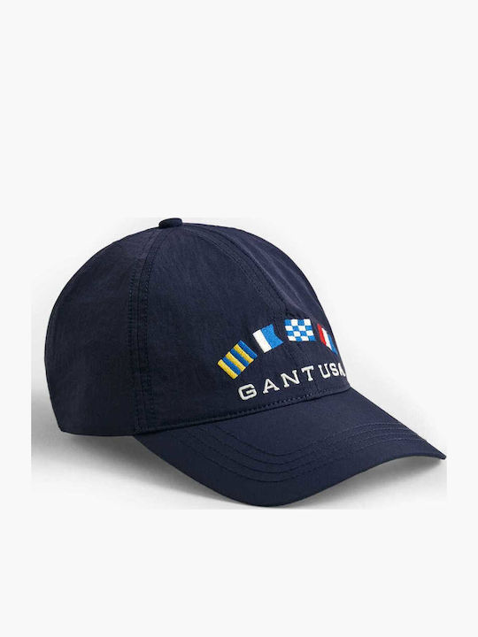 Men's Hats Nautical Graphic Dark Blue Polyamide Gant