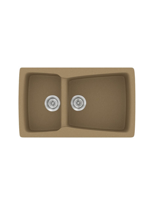 Sanitec Classic 320 320 Einbauspüle Synthetisch...