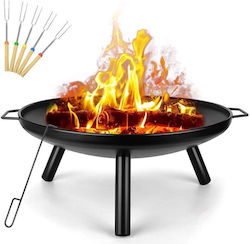Large Steel Garden Fire Pit Bonfire