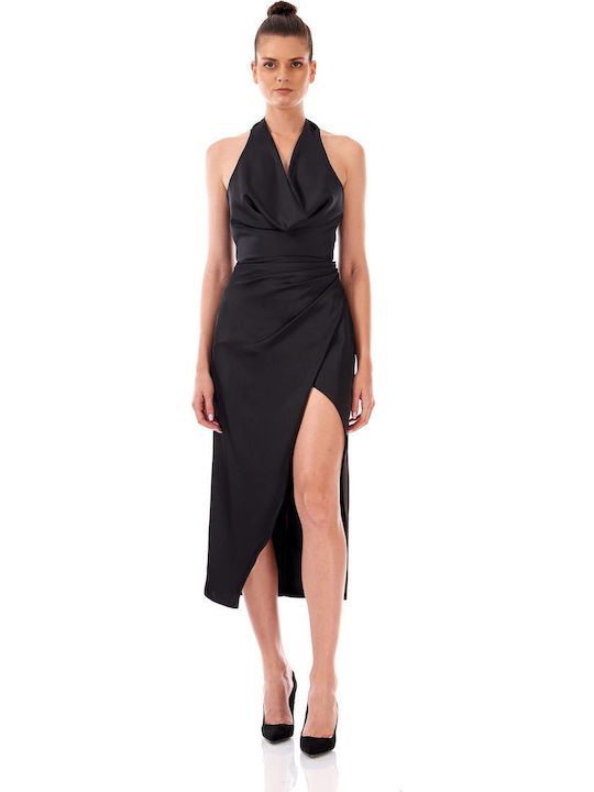 Velur Summer Midi Evening Satin Open Back Dress...
