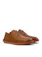Wagon Men's Leather Casual Shoes Brown