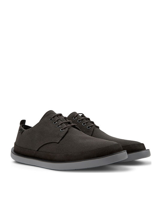 Wagon Men's Leather Casual Shoes Gray