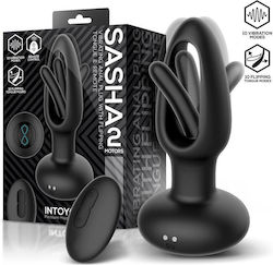 IntoYou Vibrating Plug with Flipping Tongue Μαύρος IntoYou Vibrating Plug with Flipping Tongue Μαύρος