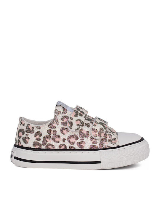 Παιδικά Sneakers με Σκρατς Καφέ