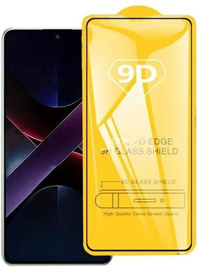 9D 0.3mm Full Face Tempered Glass Black (Poco X7 Pro)