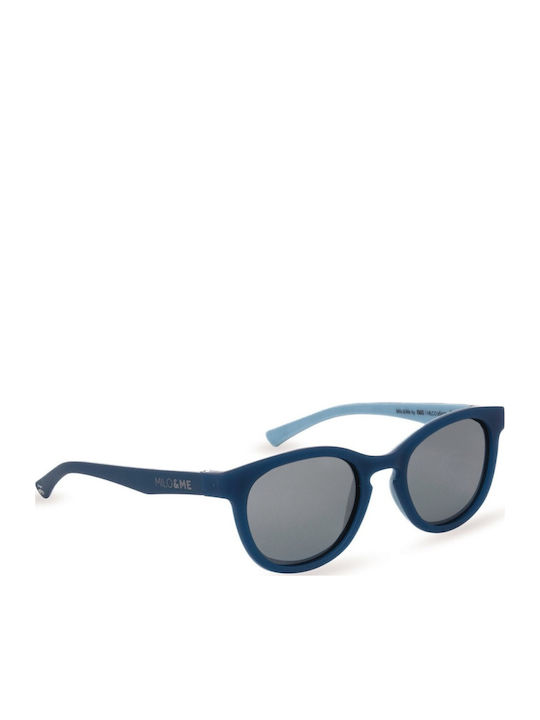 Milo & Me Noel Square Kids Sunglasses with Polarized Lenses Blue