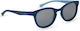 Milo & Me Noel Square Kids Sunglasses with Polarized Lenses Blue