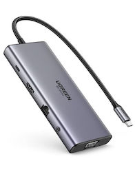Ugreen CM639 USB-C Docking Station με HDMI 4K PD Ethernet