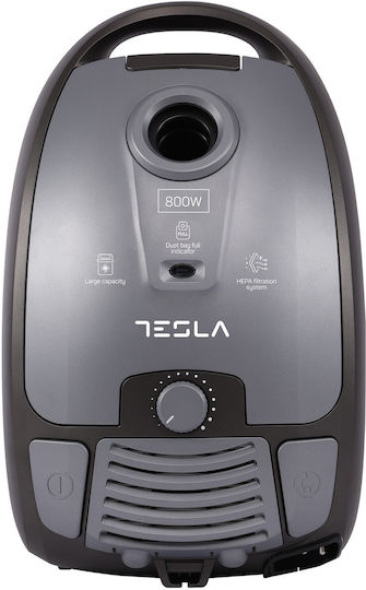 Tesla BG302EU Прахосмукачка 800W С торба 3.5лт Сив