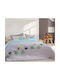 Nef-Nef Homeware Παιδικό Κουβερλί Ημίδιπλο Fun At Work Γκρι 180x240εκ.