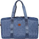 Bric's Milano X-travel Reisetasche Blau Stoff L43xB19xH28cm