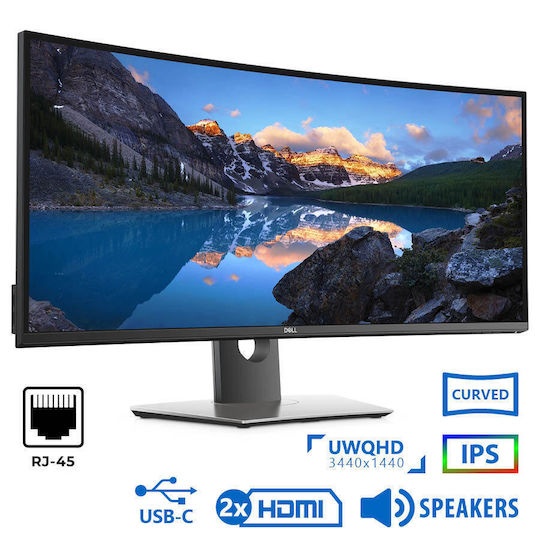 Dell U3421WE Refurbished Grade A IPS Monitor 34" QHD 3440x1440