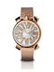 Gaga Milano Herrenuhr 46mm Batterie mit Rose Gold Metallarmband