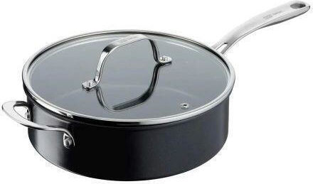 Tefal Jamie Oliver Deep Frying Pan Τηγάνι από Αλουμίνιο Με Καπάκι 26cm