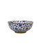 Ceramic Bowl Fylliana Fl22961 Blue-White-Gold Color 25x10cm