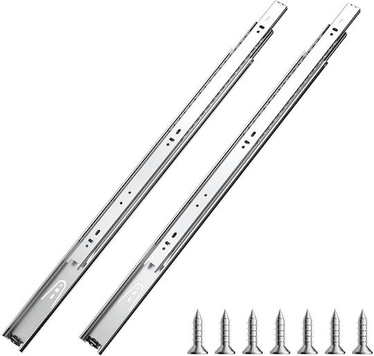 Glisiere laterale pentru sertare Vevor, montare laterală, 22 inch, 10 perechi, capacitate de încărcare 100 lb