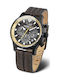 Vostok Europe Expedition Men's Watch Chronograph Solar with Brown Leather Strap