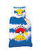 Carbotex Set Kinderbettbezug Einzel mit Kissenbezug Baumwolle Mehrfarbig 140x200cm