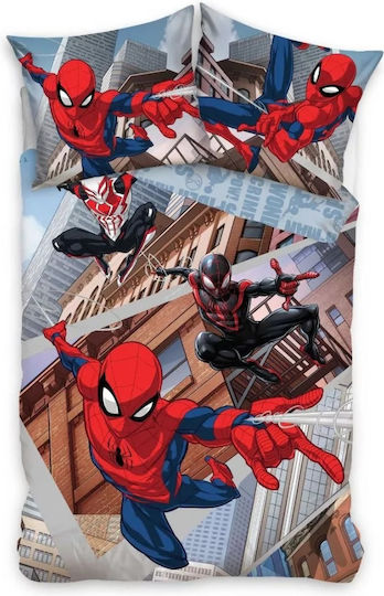 Carbotex Conținut set Husă de pilotă pentru copii Single cu față de pernă Bumbac Multicolor 140x200cm