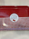 Country Casa Plastic Rectangular Serving Tray with Handles in Red Color 45x32x3cm HC015 1pcs