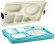 Isoliertes klinisches Serviertablett mit 7 Fächern und Schloss 530x370x105mm Prestige 91 9155