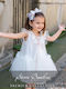 Stova Bambini White Baptism Dress made of Tulle