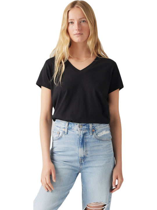 Levi's Boxy Γυναικείο T-shirt Μαύρο