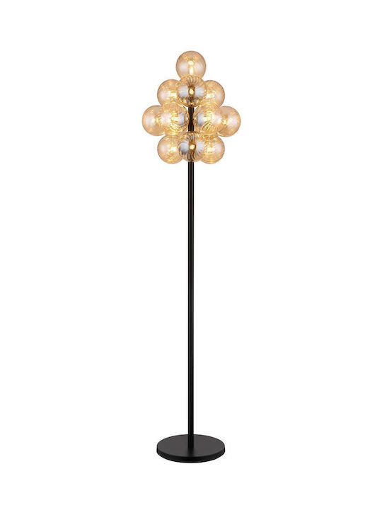 Globo Lighting Φωτιστικό Δαπέδου Υ160xΜ39.5εκ. με Ντουί για Λαμπτήρα G9 Μαύρο