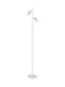 Globo Lighting Floor Lamp H158xW27.5cm. with Socket for Bulb GU10 White