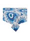 JumT Tablecloth Ecru Blue 180x140cm