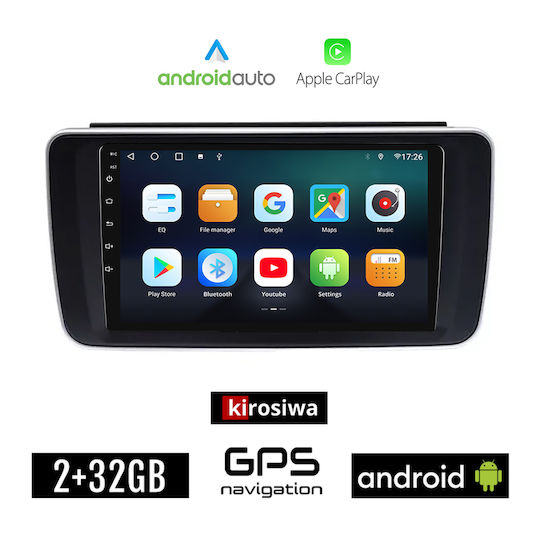 Kirosiwa Ηχοσύστημα Αυτοκινήτου για Nissan Leaf 2018 (Bluetooth/USB/AUX/WiFi/GPS/Apple-Carplay/Android-Auto) με Οθόνη Αφής 9"