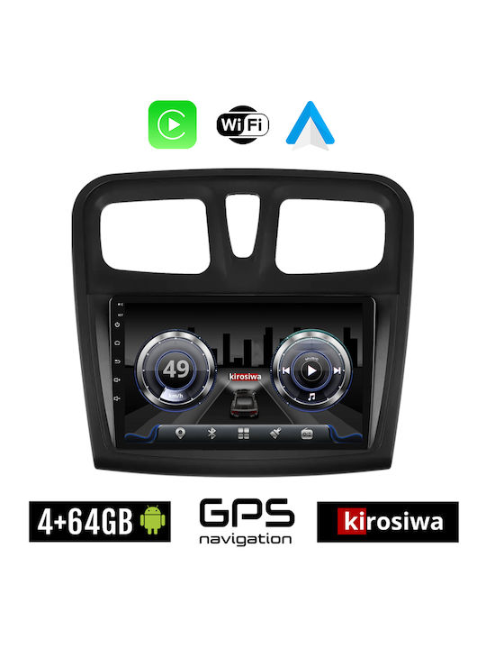 Kirosiwa Car Audio System for Dacia Logan 2012 2019 (Bluetooth/USB/WiFi/GPS) with Touch Screen 9"