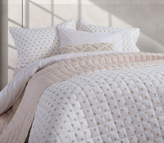 Nef-Nef Homeware Donter Κουβερλί Ημίδιπλο Microfiber Beige (95) 180x240cm